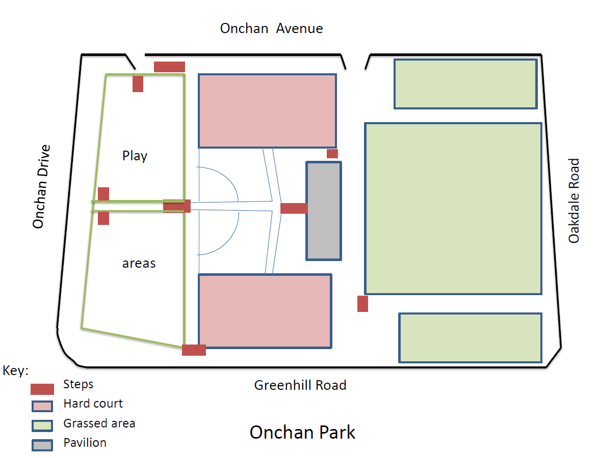 plan of the park snip